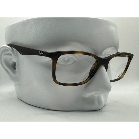 New Ray Ban RB7047 Lightweight Brown Tortoise Eyeglass Frame 54/17/140 - Picture 1 of 6